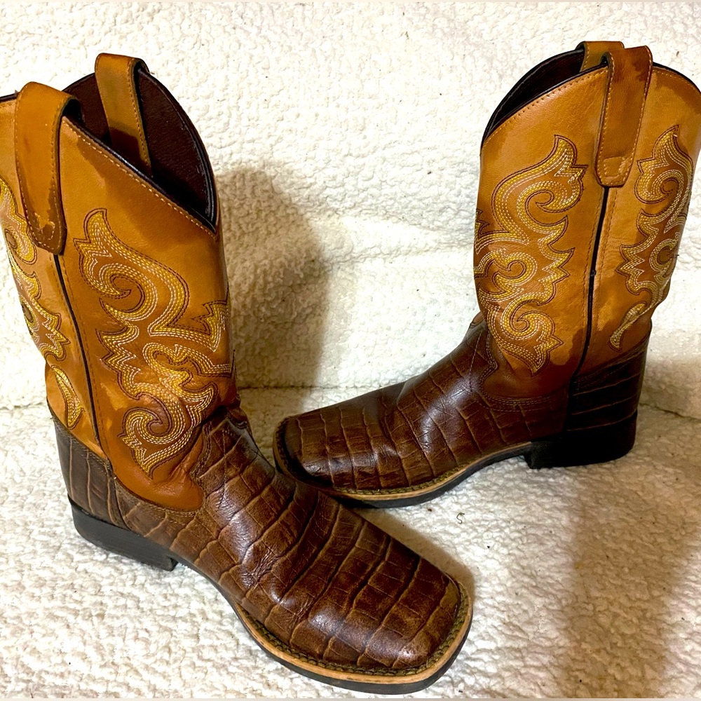 Cowboy Legend PFI leather youth boots